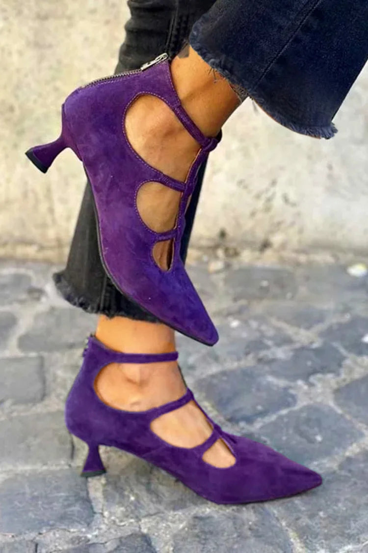 VIOLA | VINTAGE PUMPS WITH MINI HEEL