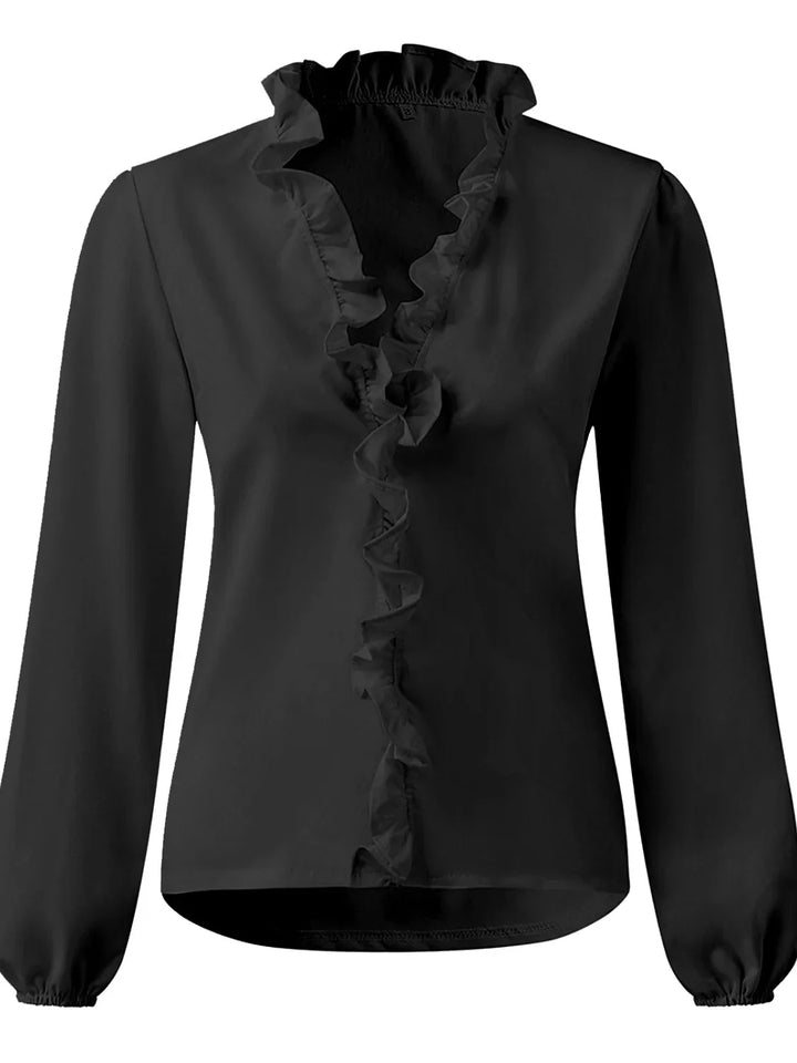 Maisie | Ruffled V-Neck Blouse