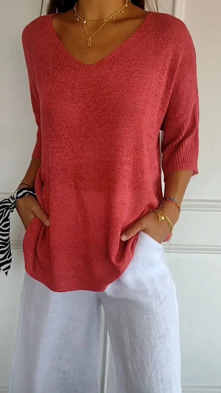 Clovelly | Timeless V-Neck Top