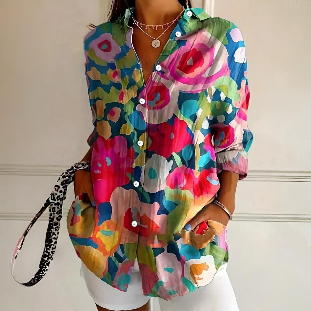 Selina | Colorful Pattern Blouse