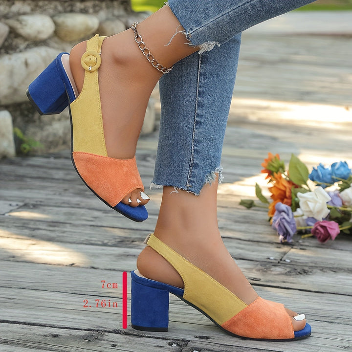 Zuri™ Colorblock Slingback Heels