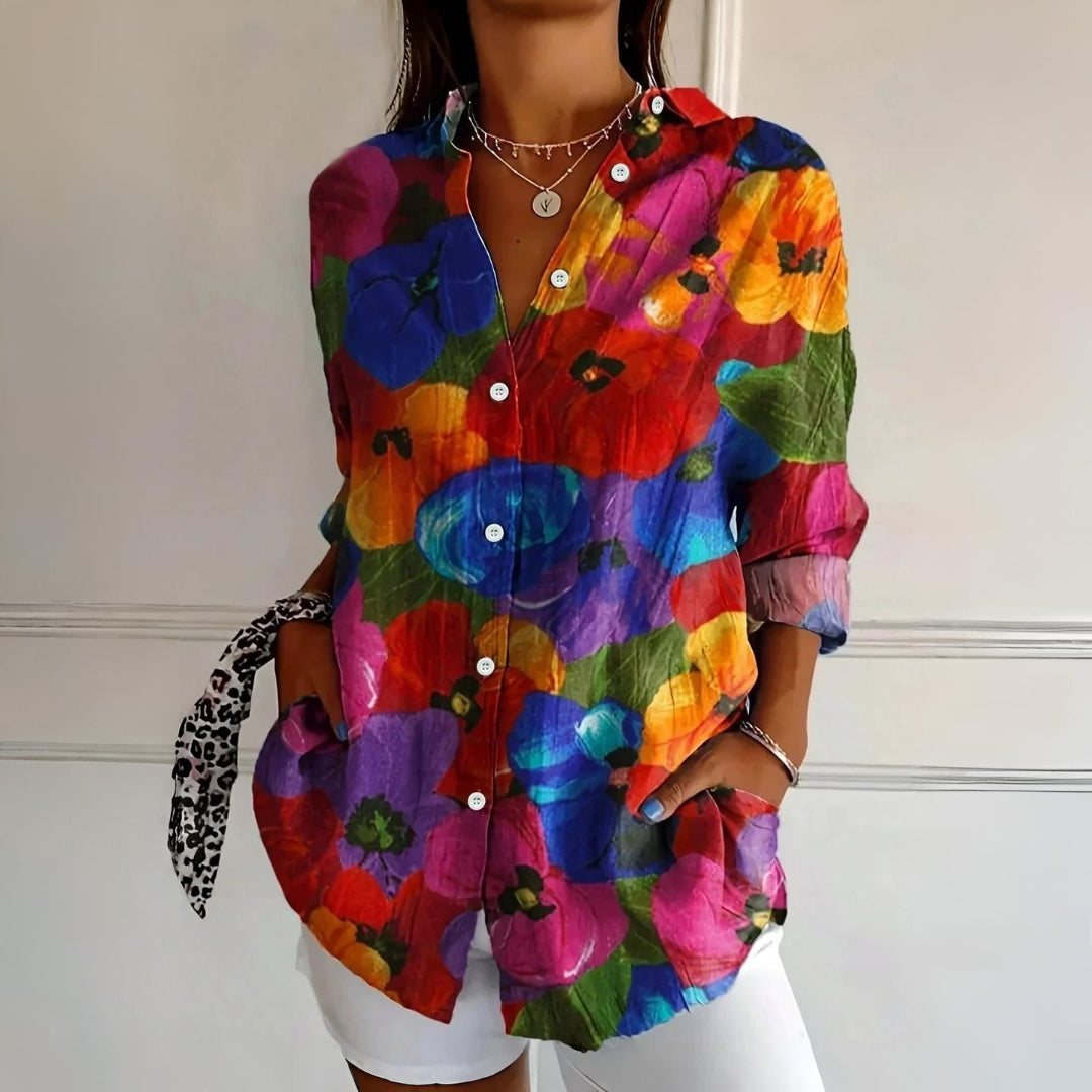 Selina | Colorful Pattern Blouse
