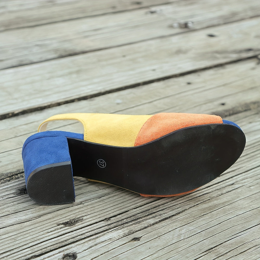 Zuri™ Colorblock Slingback Heels