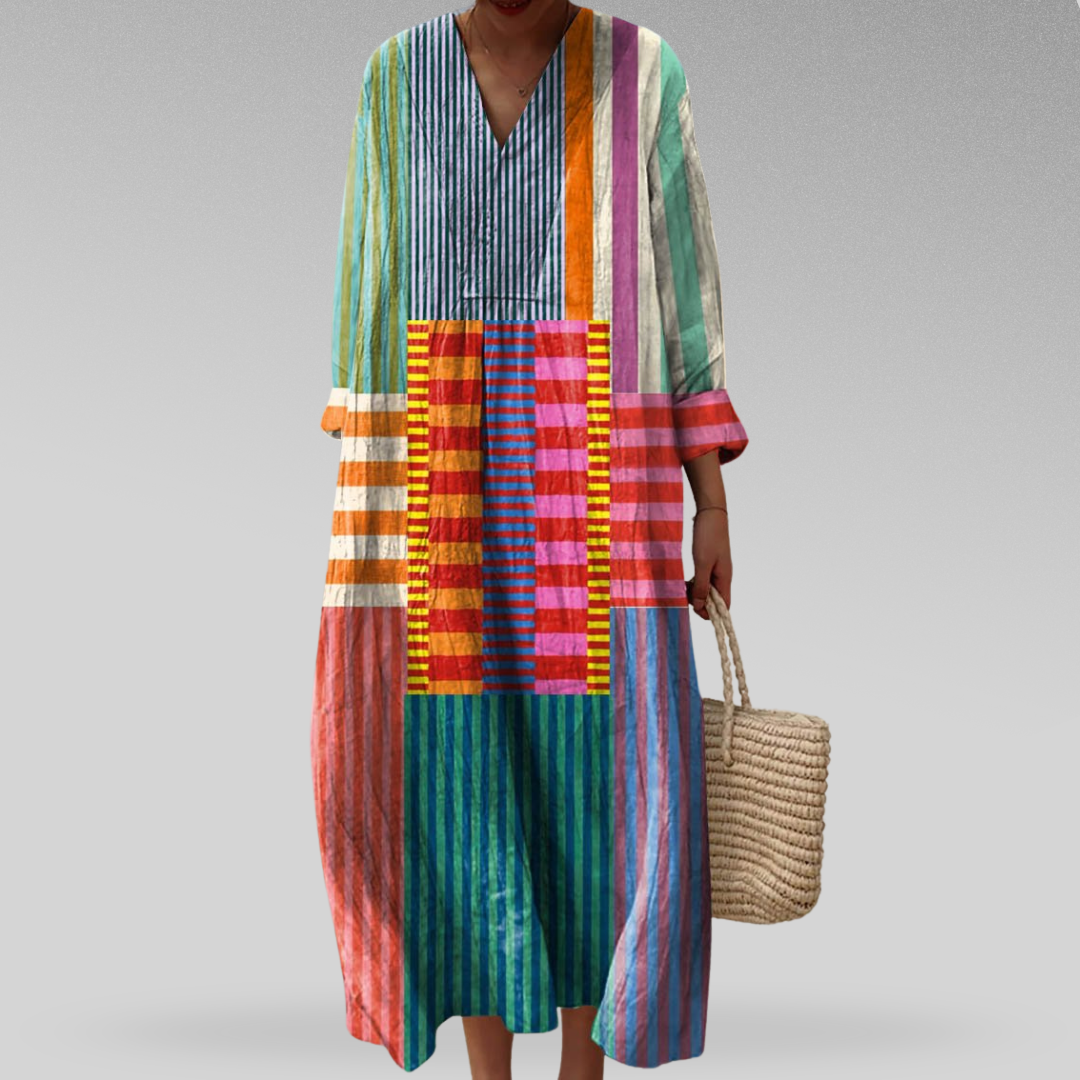 Naomi™ | Color Block Breeze Maxi Dress