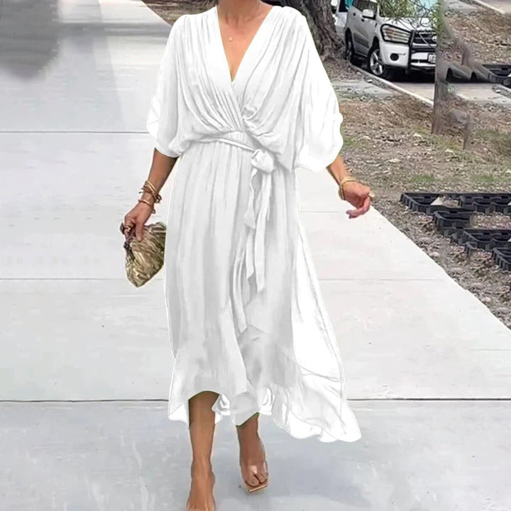 Shiloh - Elegant V-Neck Dress for a Sophisticated Style