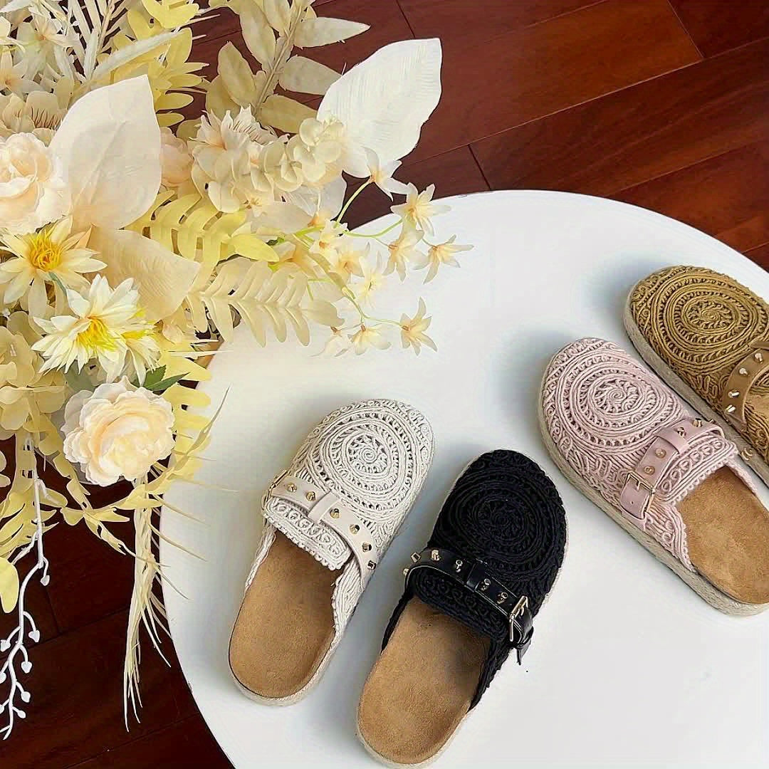 Solene™ Boho Crochet Mules