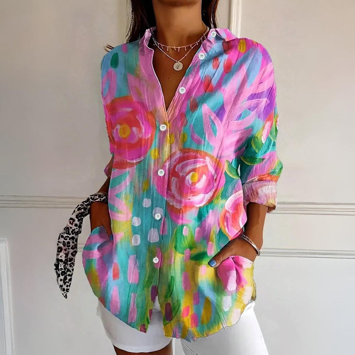 Selina | Colorful Pattern Blouse