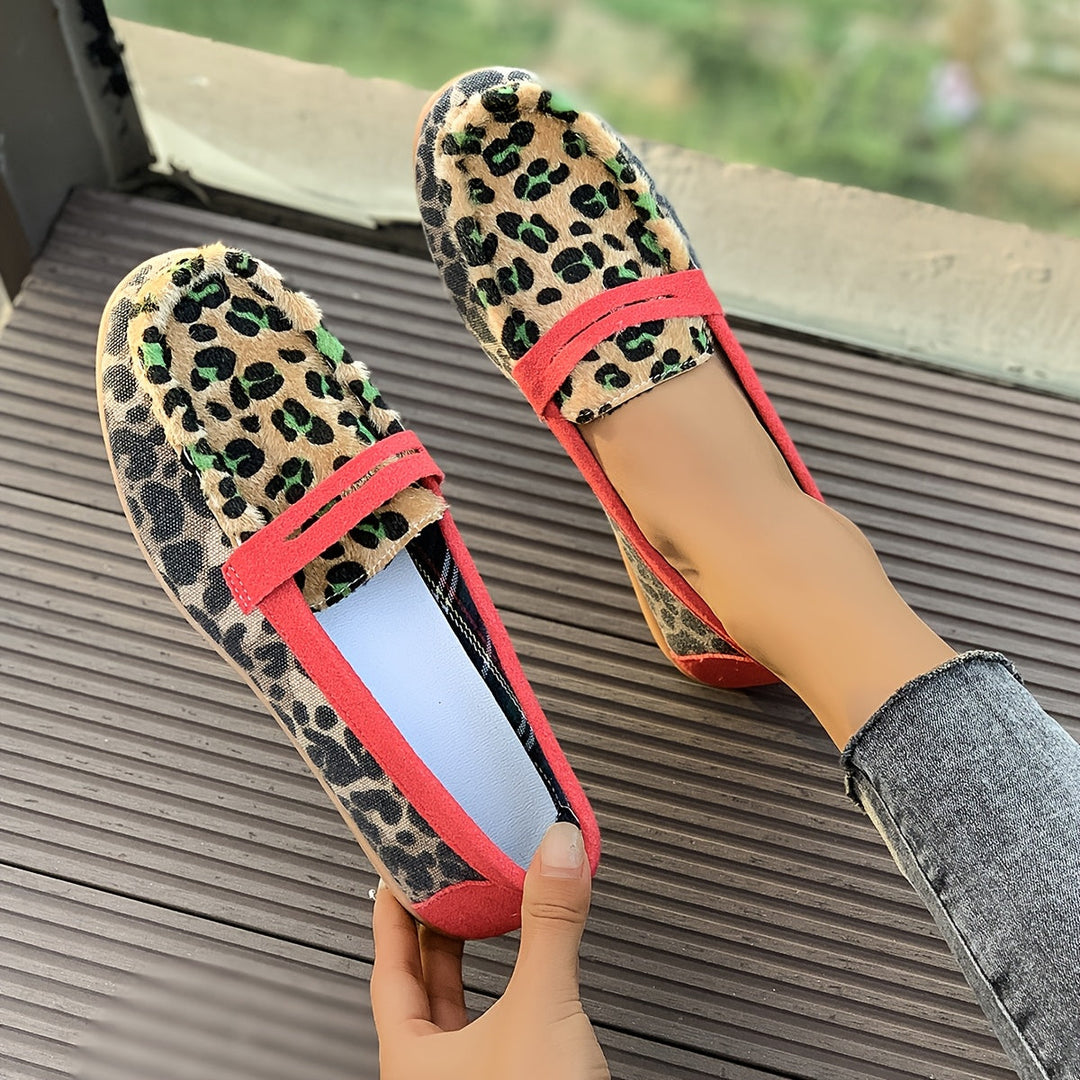 Aimee™ | Red Leopard Moccasin