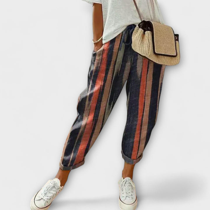 Barbara - Comfortable Cotton-Linen Trousers