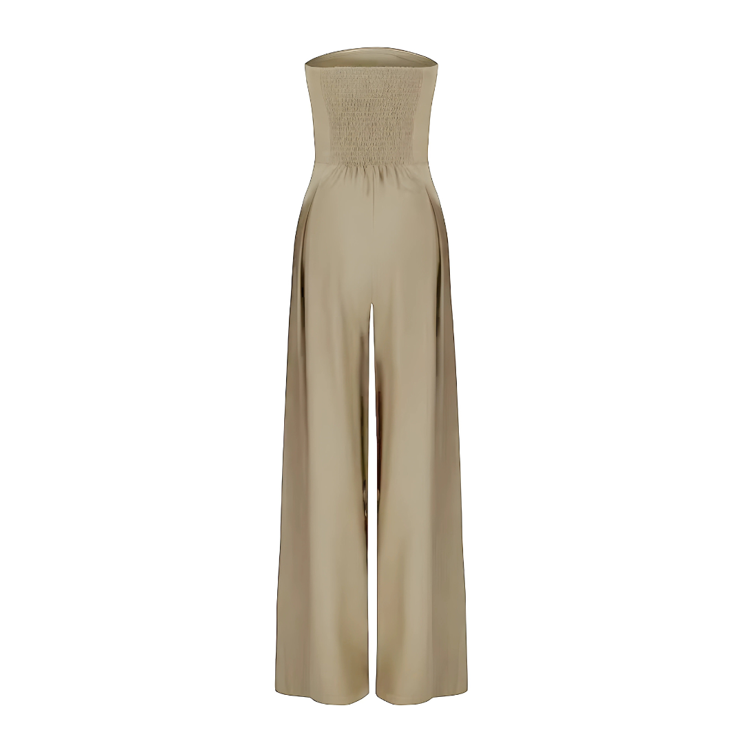 Alessia | Elegant Strapless Wide-Leg Jumpsuit