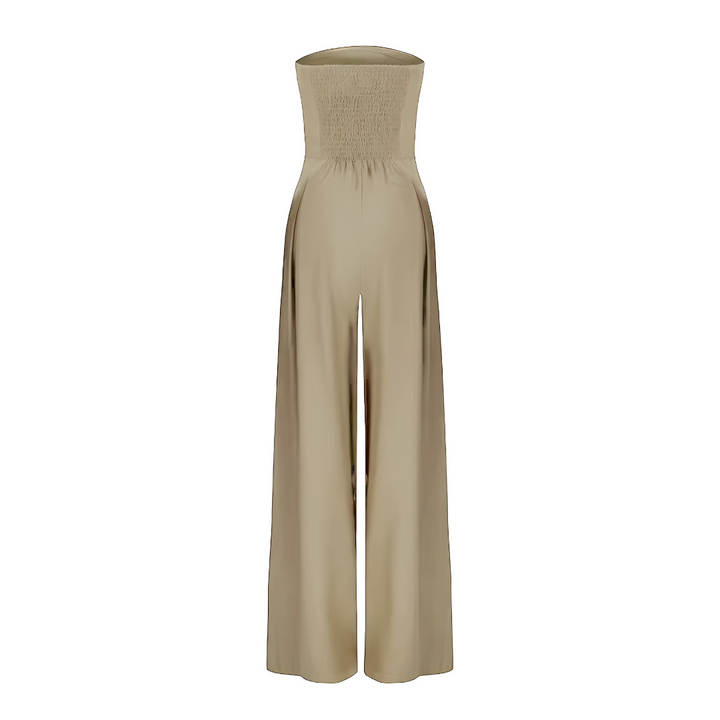 Alessia | Elegant Strapless Wide-Leg Jumpsuit