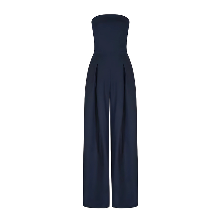 Alessia | Elegant Strapless Wide-Leg Jumpsuit