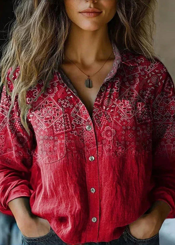 Jesse | Printed Vintage Blouse