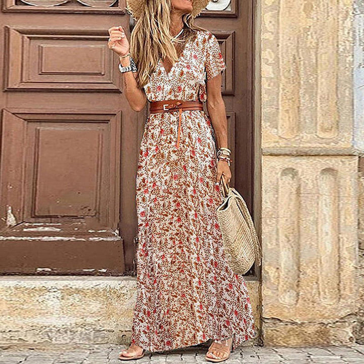 Liora | Maxi Ibiza Dress in Hippie Style + FREE Belt