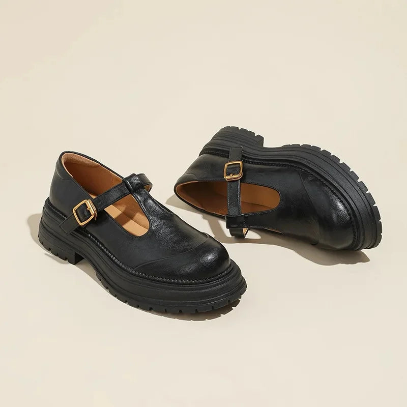 Chiara | Elegant High-Quality Leather Mary Jane Shoes