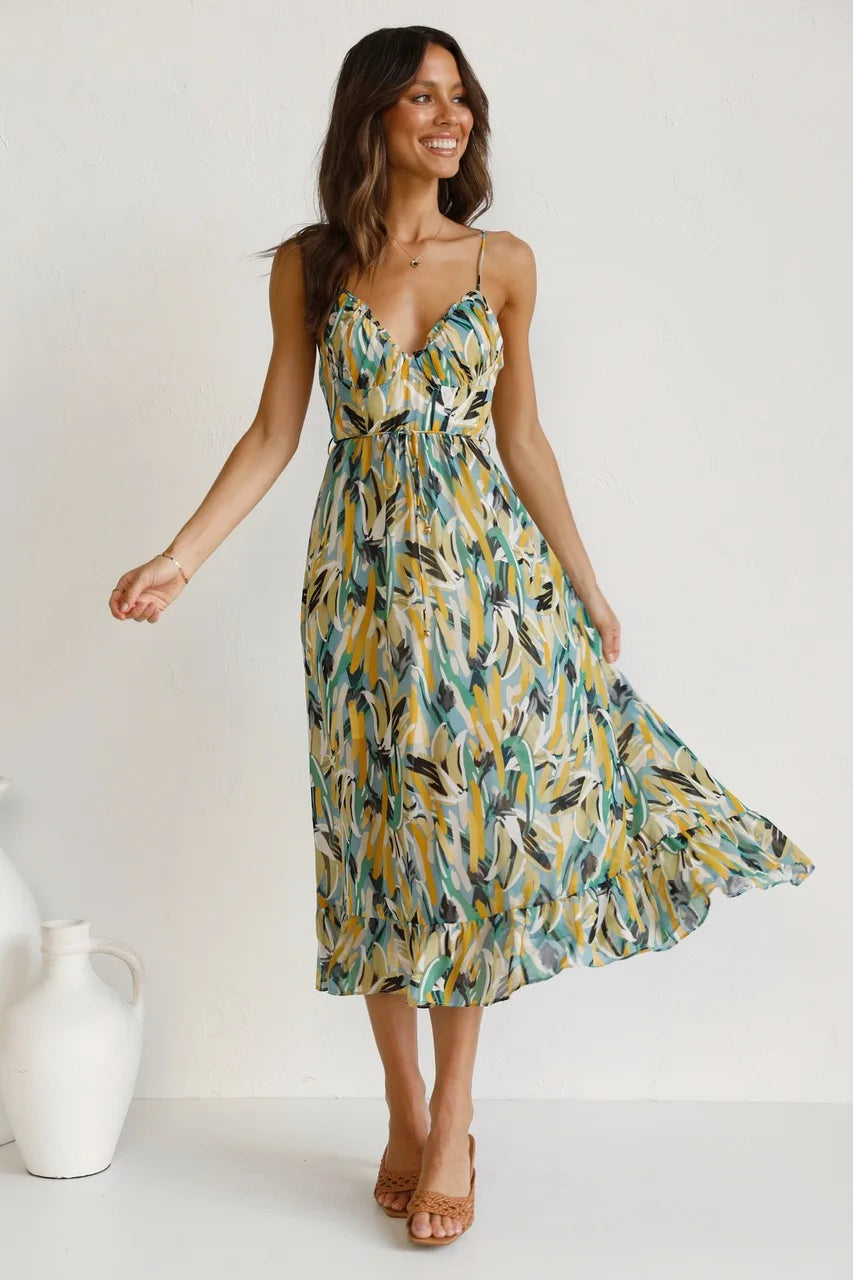 GABRIELLA | Printed Summer Dress with Fresh Comfort and Sunny Style for Days Off