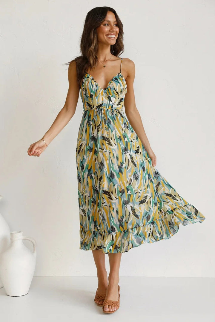 GABRIELLA | Printed Summer Dress with Fresh Comfort and Sunny Style for Days Off