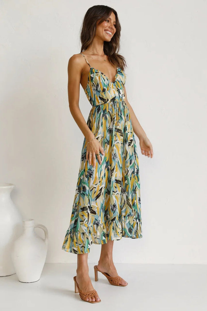 GABRIELLA | Printed Summer Dress with Fresh Comfort and Sunny Style for Days Off