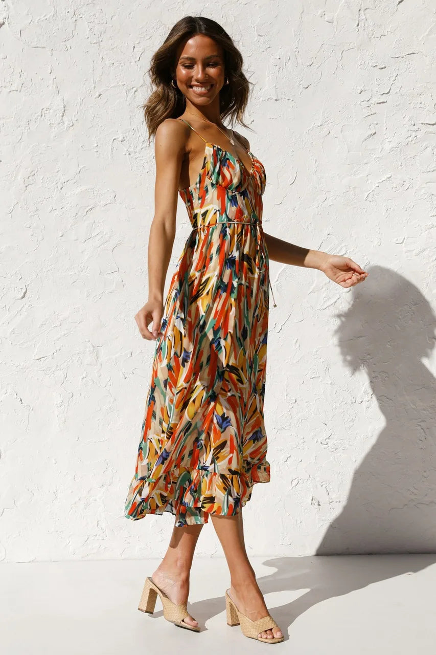 GABRIELLA | Printed Summer Dress with Fresh Comfort and Sunny Style for Days Off