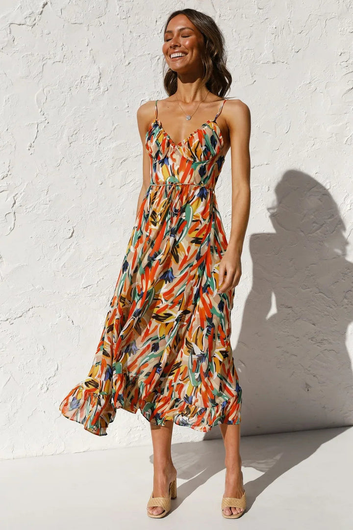 GABRIELLA | Printed Summer Dress with Fresh Comfort and Sunny Style for Days Off
