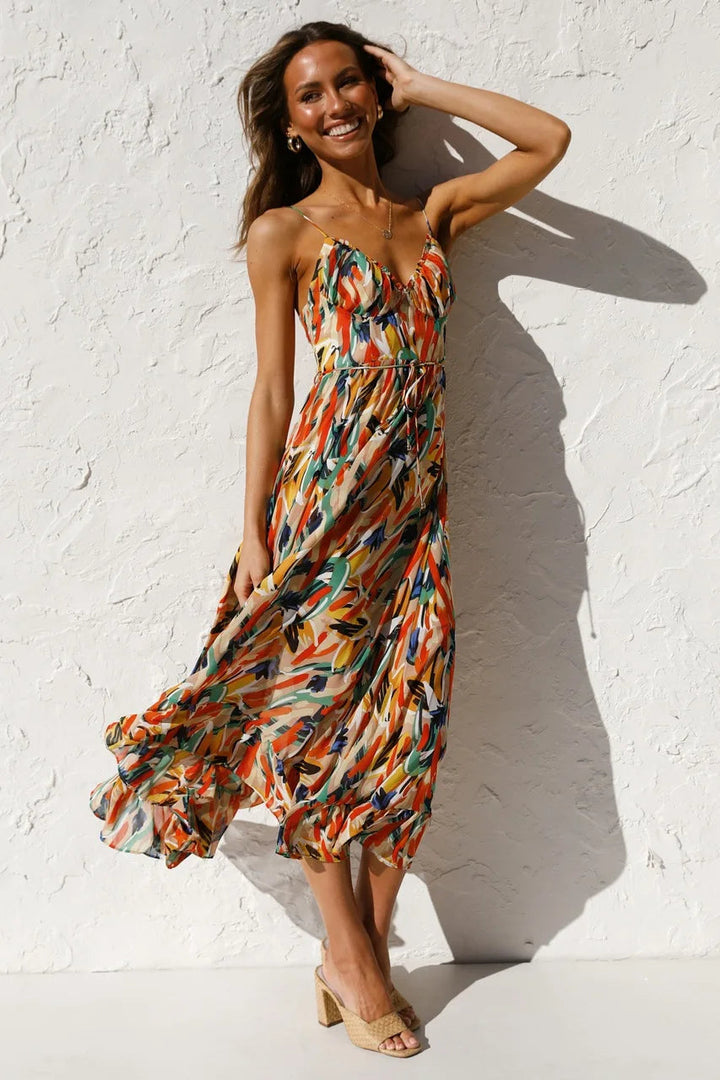 GABRIELLA | Printed Summer Dress with Fresh Comfort and Sunny Style for Days Off