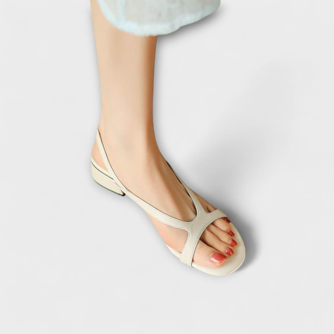 Evelyn - Elegant Flat Sandals Minna with Sophisticated Finish