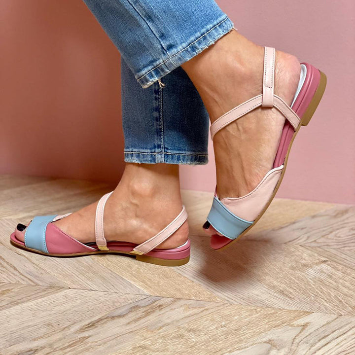 Aria™ | Asymmetrical Pink Sandals