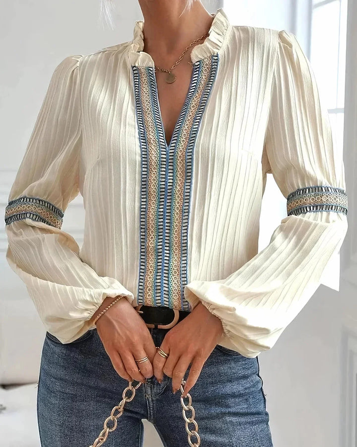 Belle | Stunning V-Neck Blouse