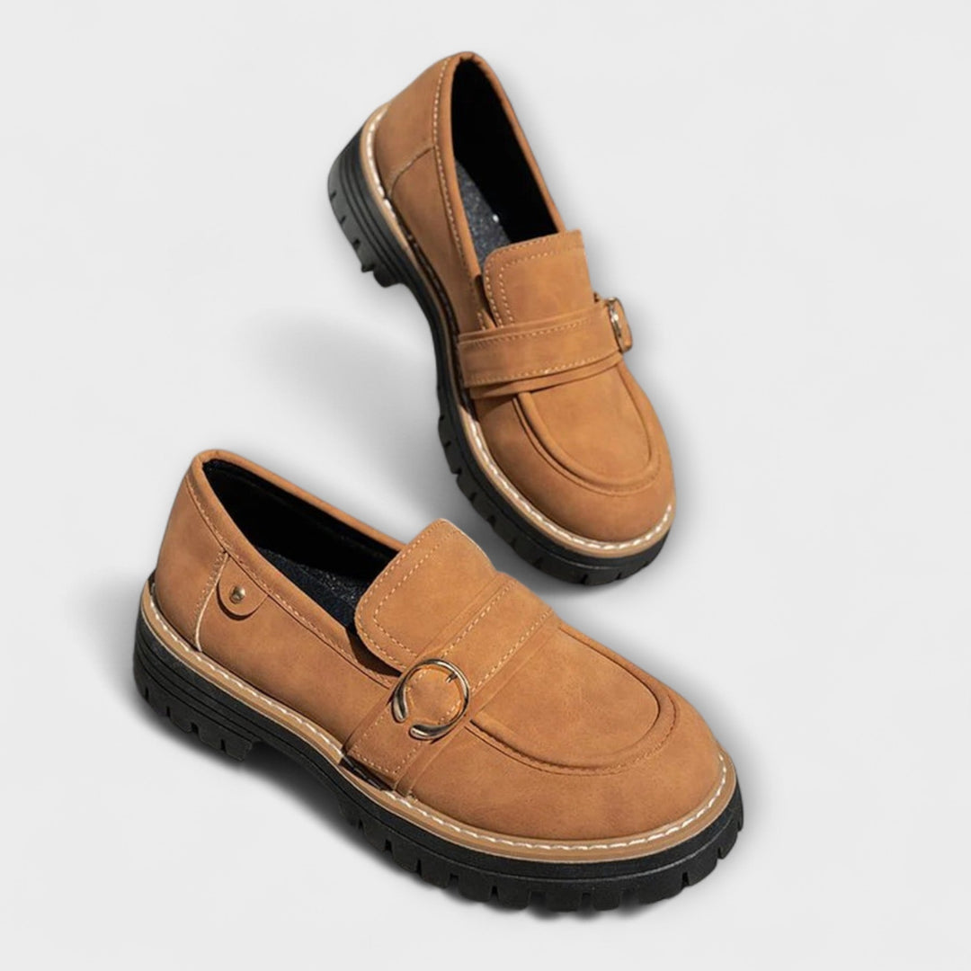 Lora – Casual Elegant Loafers with Rounded Toe for a Sophisticated Look