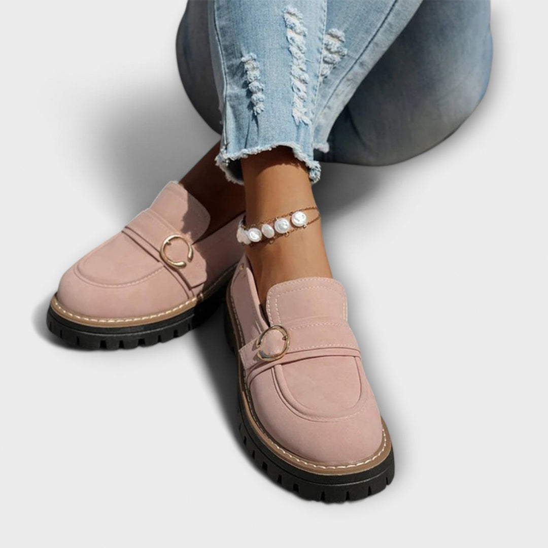 Lora – Casual Elegant Loafers with Rounded Toe for a Sophisticated Look