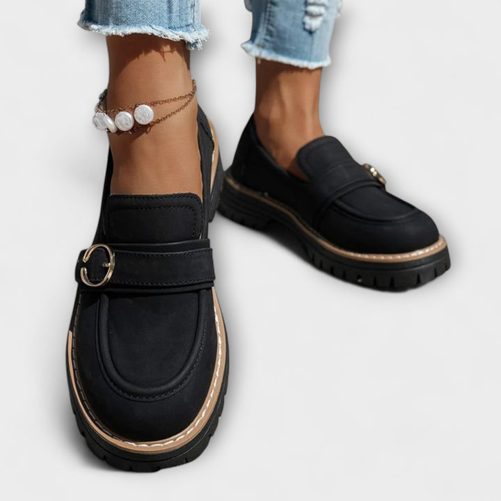 Lora – Casual Elegant Loafers with Rounded Toe for a Sophisticated Look