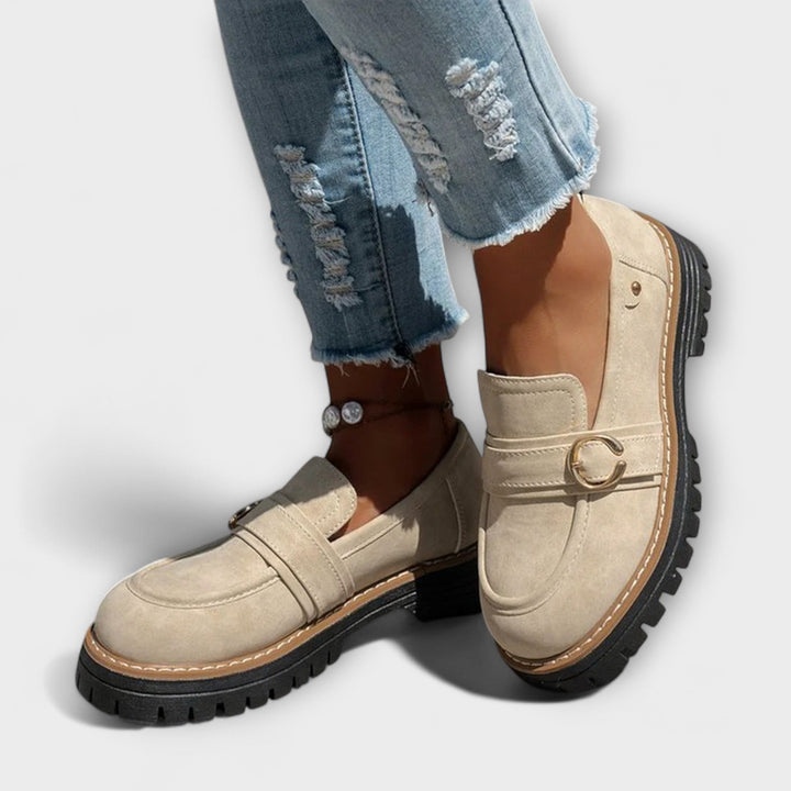 Lora – Casual Elegant Loafers with Rounded Toe for a Sophisticated Look