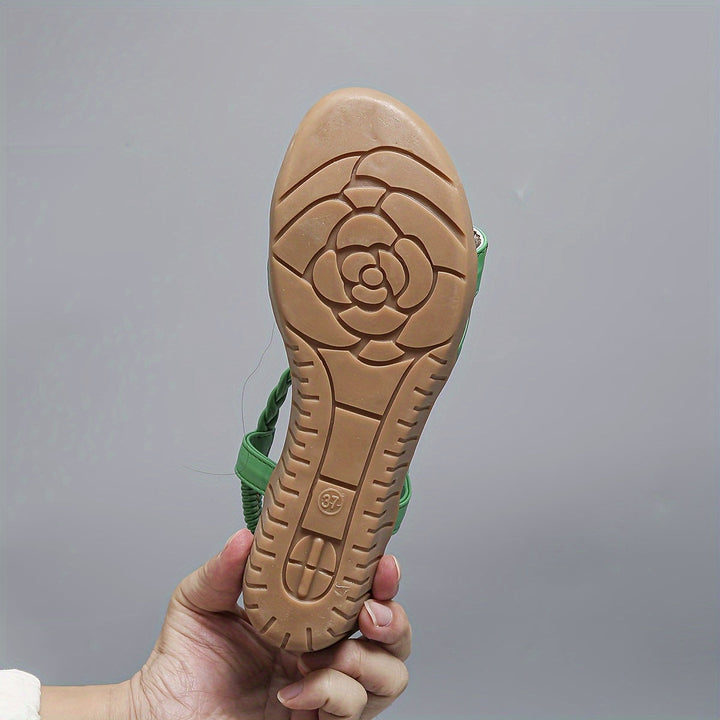 Elara™ Crystal Braided Sandals