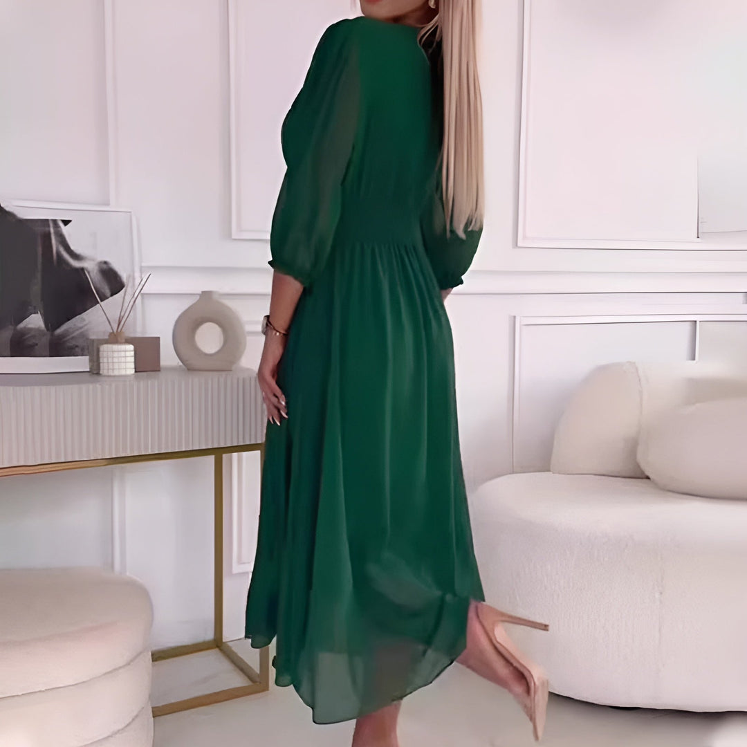 Farrah - Elegant Light Silk Chiffon Dress