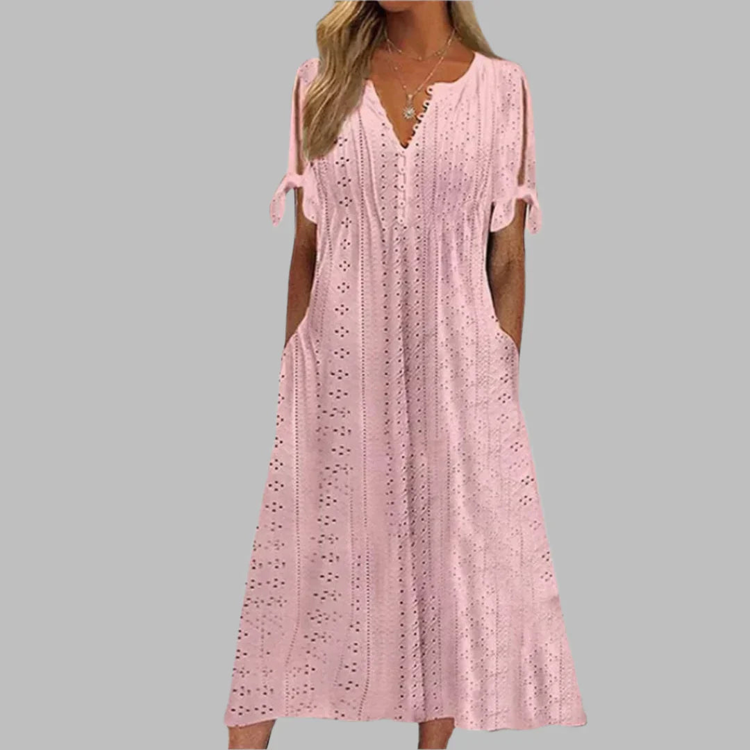 Meli | Tie-Sleeve Casual Dress
